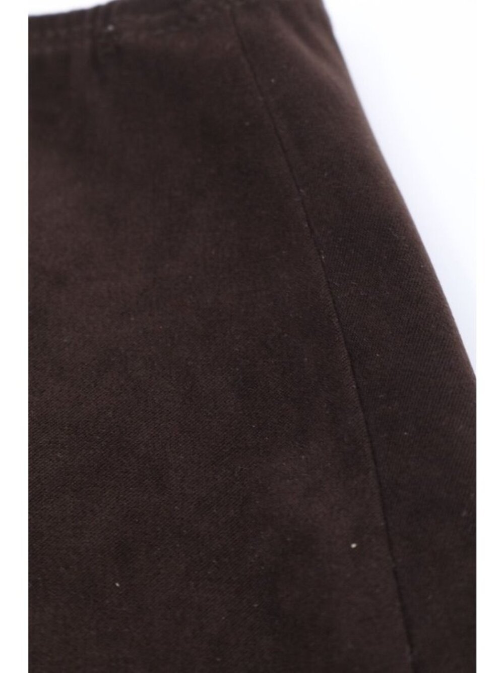 Boho Chic Skirt Womens S Brown Suede Eyelet Hem Cottage Core Pencil Y2K Vintage - Picture 7 of 12